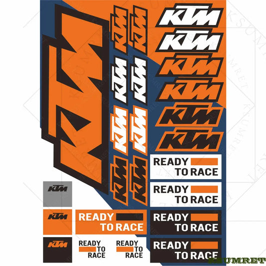 Sticker Master Ktm Sticker Set Motor Oto Araç Çıkartma Etiket - Sticker Master