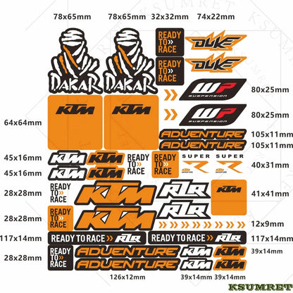 Sticker Master Ktm Sticker Set Motor Oto Araç Çıkartma Etiket - Sticker Master