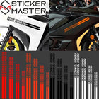 KTM Uyumlu Ready To Race Sticker Seti | Motosiklet Şerit Çıkartması (2 Adet)