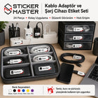 Kablo Adaptör ve Şarj Cihazı Etiket Seti