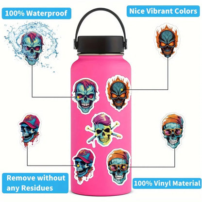 Kafatası Sticker Seti 52’li | Sticker Master - Sticker Master