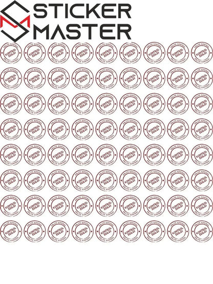 Sticker Master Kontrol Edildi Etiketi Kendinden Yapışkanlı Çap 3 x 3 Cm 1000'Lı