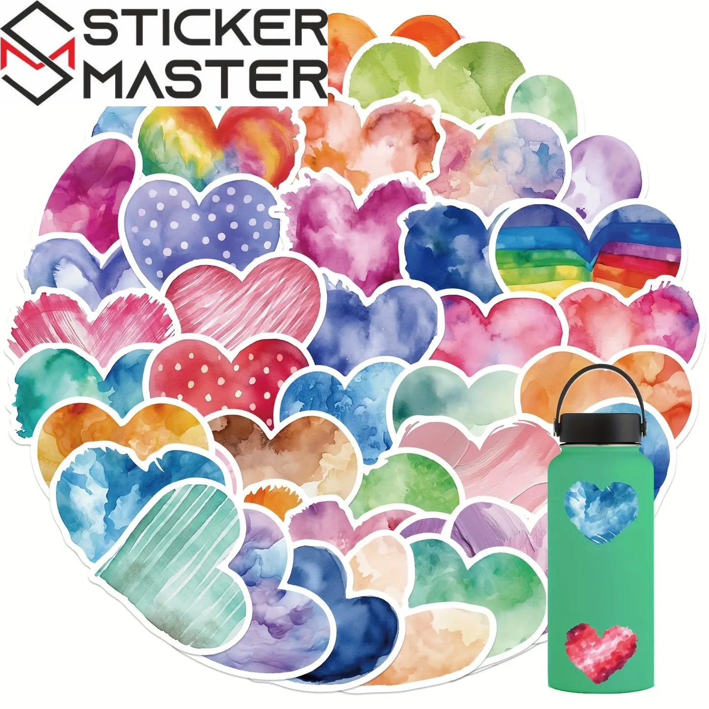 Aşk Kalp Sticker Seti 50’li | Sticker Master - Sticker Master