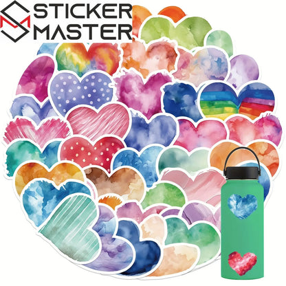 Aşk Kalp Sticker Seti 50’li | Sticker Master - Sticker Master