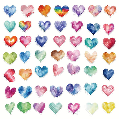 Aşk Kalp Sticker Seti 50’li | Sticker Master - Sticker Master