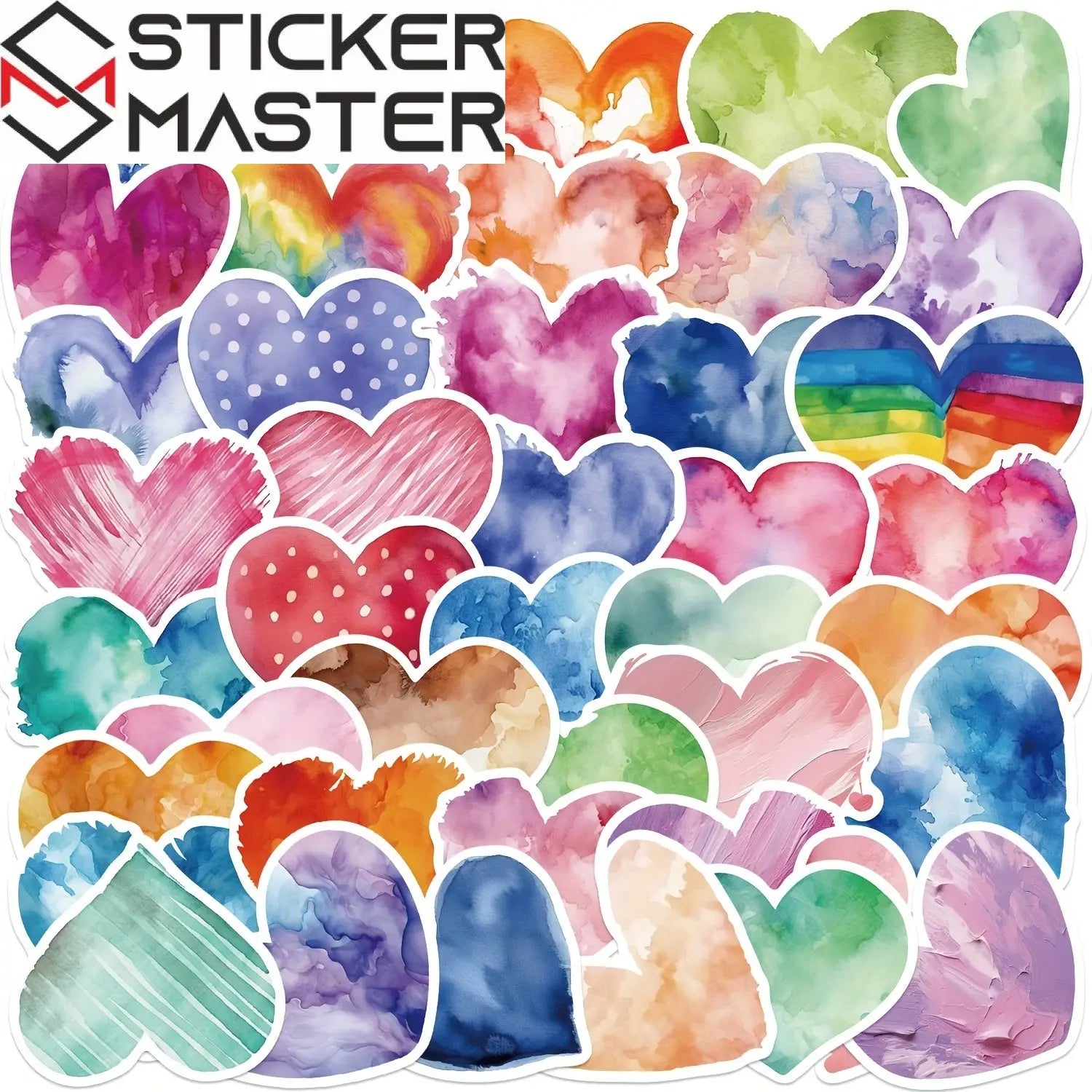 Aşk Kalp Sticker Seti 50’li | Sticker Master - Sticker Master