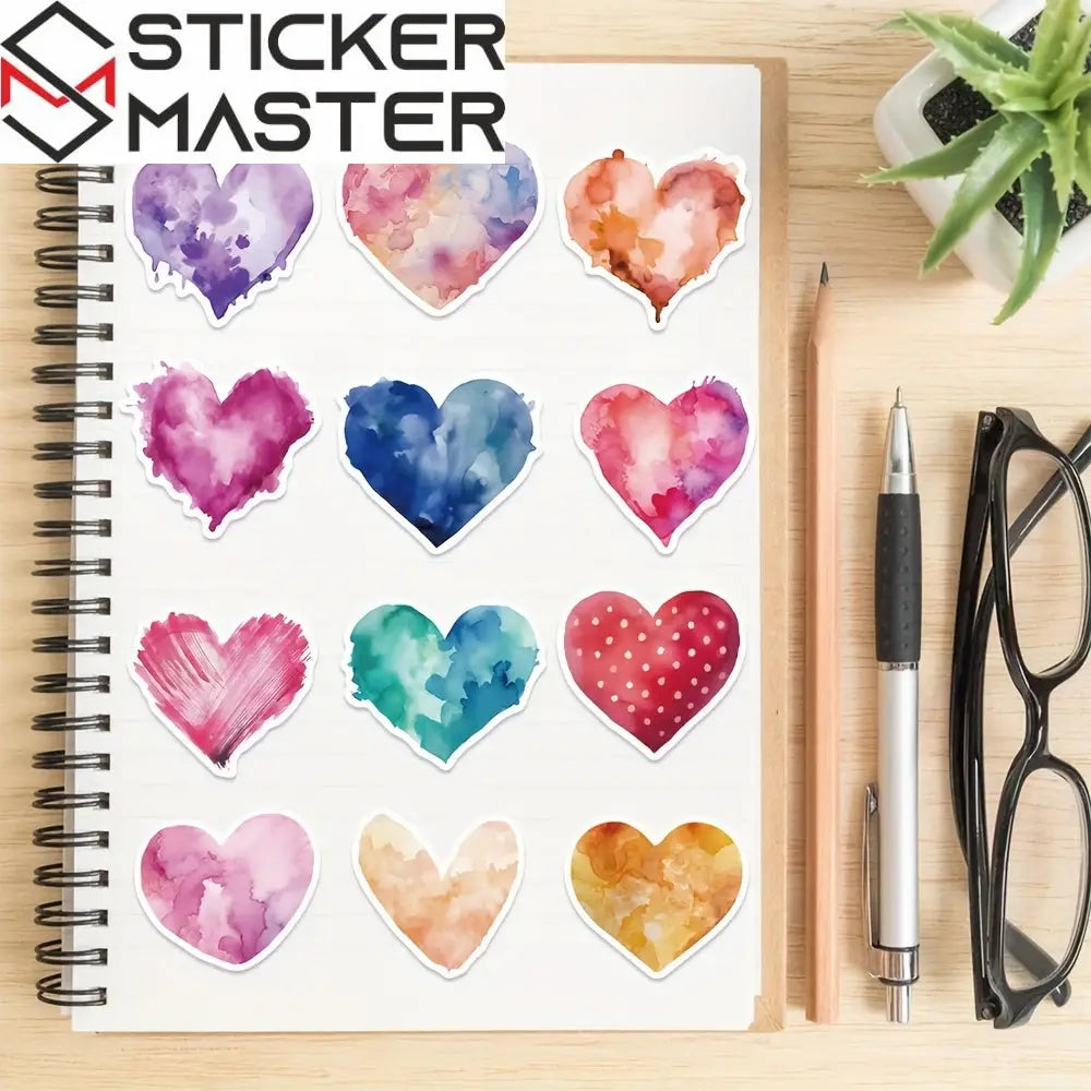 Aşk Kalp Sticker Seti 50’li | Sticker Master - Sticker Master