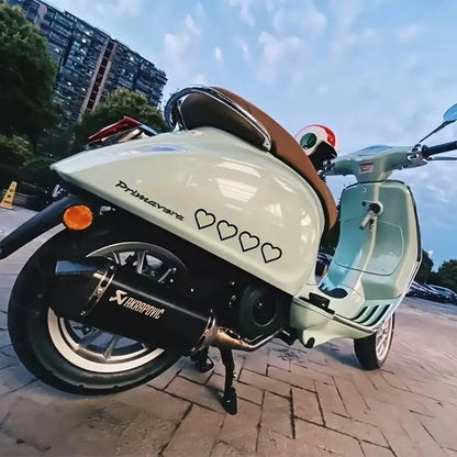 Renkli Kalp Şeridi Araba Stickerı | Sticker Master - Sticker Master