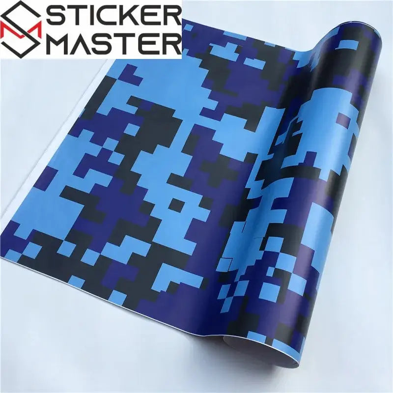 Kamuflaj Kaplama Folyosu | Arctic Snow ve Black Camo Araç ve Laptop Vinili Sticker Master
