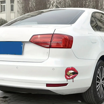 Kanlı Dudak Mermi Sticker Araba Çıkartması - Sticker Master Sticker Master