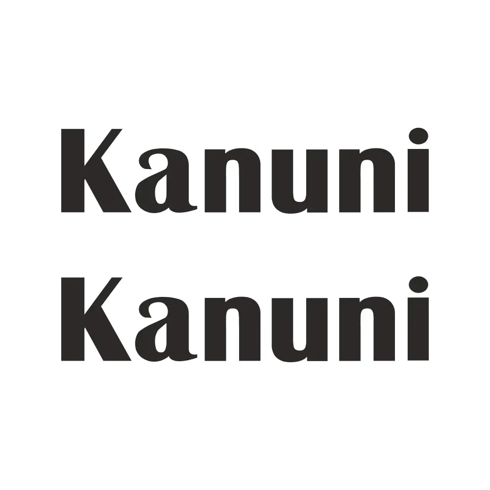 Kanuni Sticker Yazı Logo Seti | Sticker Master