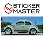 Sticker Master VW Kapı Şerit Sticker Set-3 – Sağ ve Sol Set (Klasik Vosvos Uyumlu)