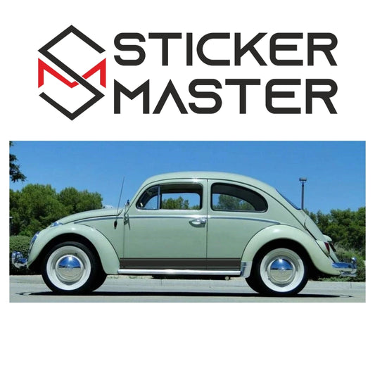 Sticker Master VW Kapı Şerit Sticker Set-3 – Sağ ve Sol Set (Klasik Vosvos Uyumlu)