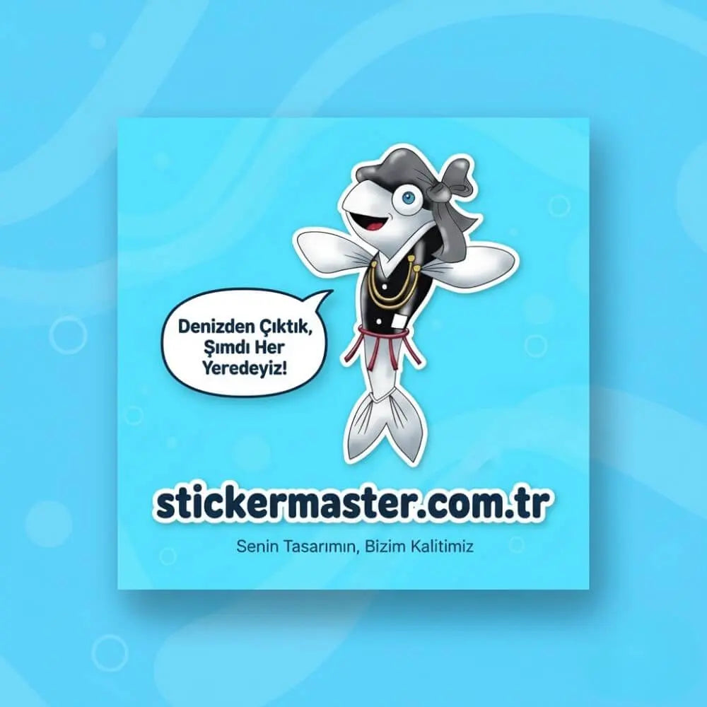 Karadenizli Hamsi Sticker Yöresel Figür Oto Etiket | Sticker Master - Sticker Master