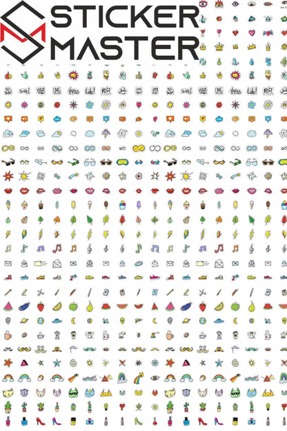 Sticker Master 300 Adet Karışık Sticker Pack Graffiti Araba Stickers Motor Bisiklet Laptop Sticker Etiket Çıkartma