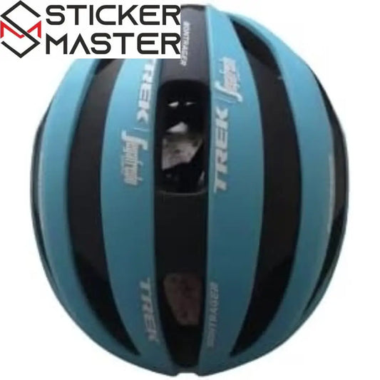 Sticker Master Bisiklet & Motosiklet Kask Sticker Seti – Trek Segafredo Tasarım, Beyaz Renk - Sticker Master