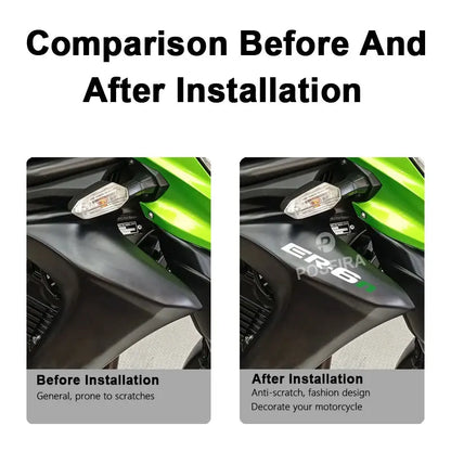 Kawasaki ER-6n Sticker Yan Grenaj Yazısı Seti | Sticker Master - Sticker Master
