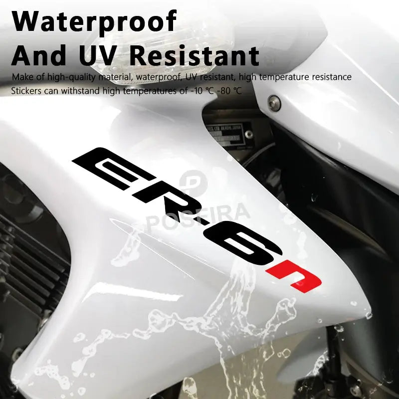 Kawasaki ER-6n Sticker Yan Grenaj Yazısı Seti | Sticker Master - Sticker Master