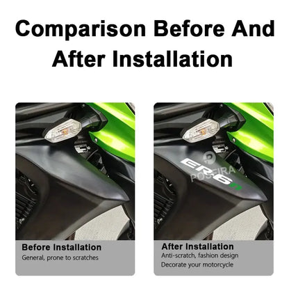 Kawasaki ER-6n Sticker Yan Grenaj Yazısı Seti | Sticker Master - Sticker Master