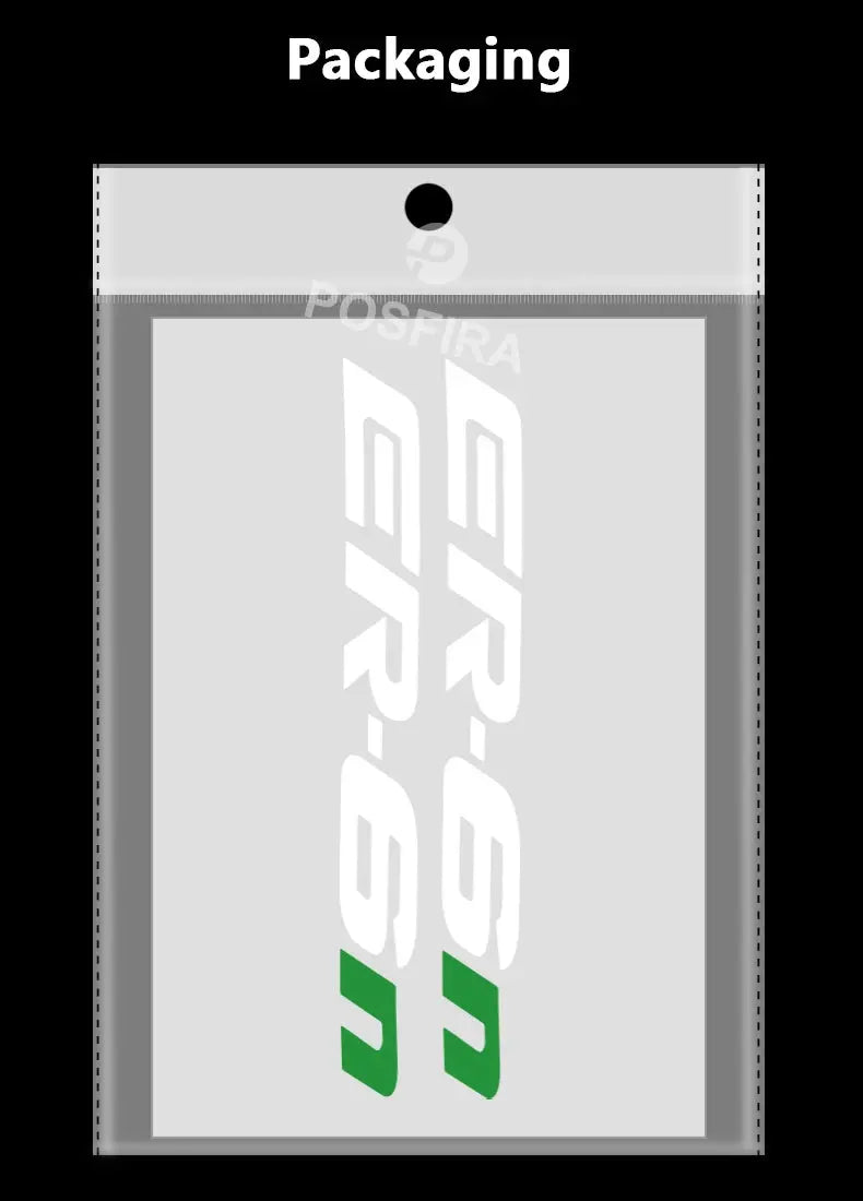 Kawasaki ER-6n Sticker Yan Grenaj Yazısı Seti | Sticker Master - Sticker Master