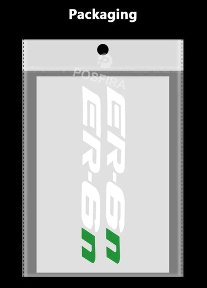 Kawasaki ER-6n Sticker Yan Grenaj Yazısı Seti | Sticker Master - Sticker Master