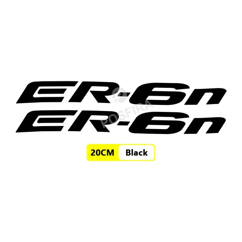 Kawasaki ER-6n Sticker Yan Grenaj Yazısı Seti | Sticker Master - Sticker Master