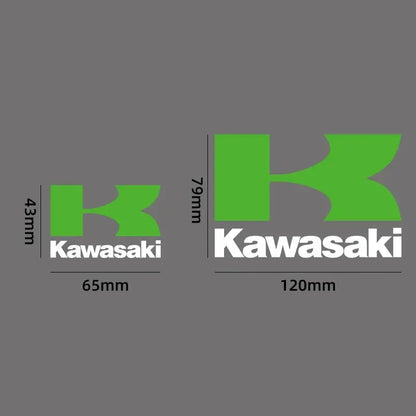 Kawasaki Logo Sticker (2 Adet) | Z ve Ninja Serisi Uyumlu Depo/Grenaj Logosu Sticker Master