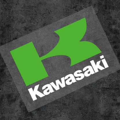 Kawasaki Logo Sticker (2 Adet) | Z ve Ninja Serisi Uyumlu Depo/Grenaj Logosu Sticker Master
