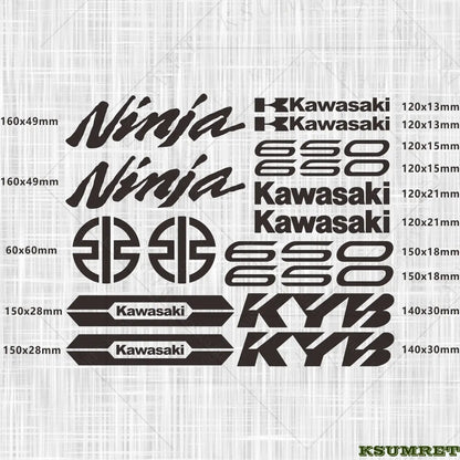 Kawasaki Ninja 650 Sticker Seti Su Geçirmez | Sticker Master Sticker Master