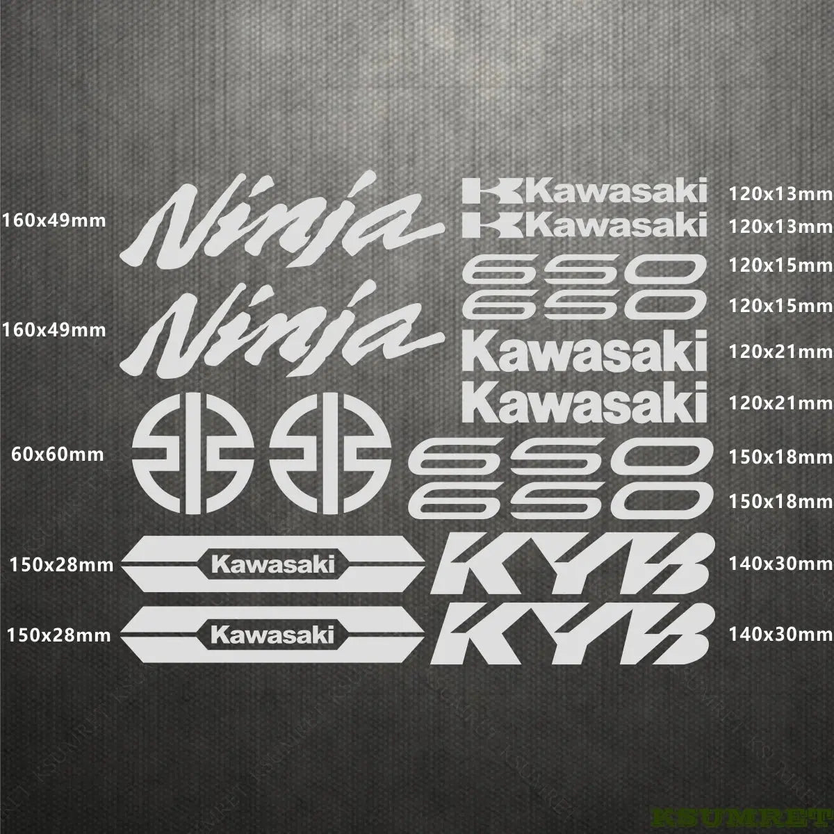 650 Sticker Kawasaki Ninja 650 Sticker | Komple Grenaj ve Sponsor-Sticker Master