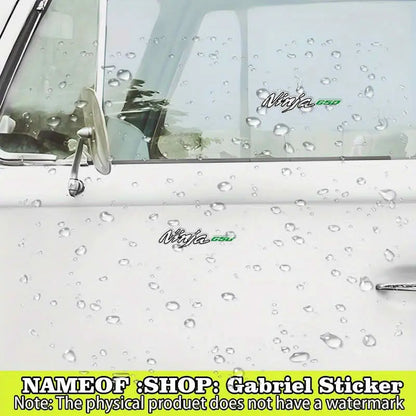 Kawasaki Ninja 650 Sticker Seti | Yan Grenaj ve Kask Logosu Sticker Master