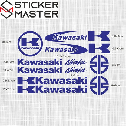 Kawasaki Sticker | Ninja ve K Logo Motosiklet Grenaj Decal Seti Sticker Master