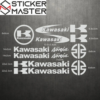 Kawasaki Sticker | Ninja ve K Logo Motosiklet Grenaj Decal Seti Sticker Master