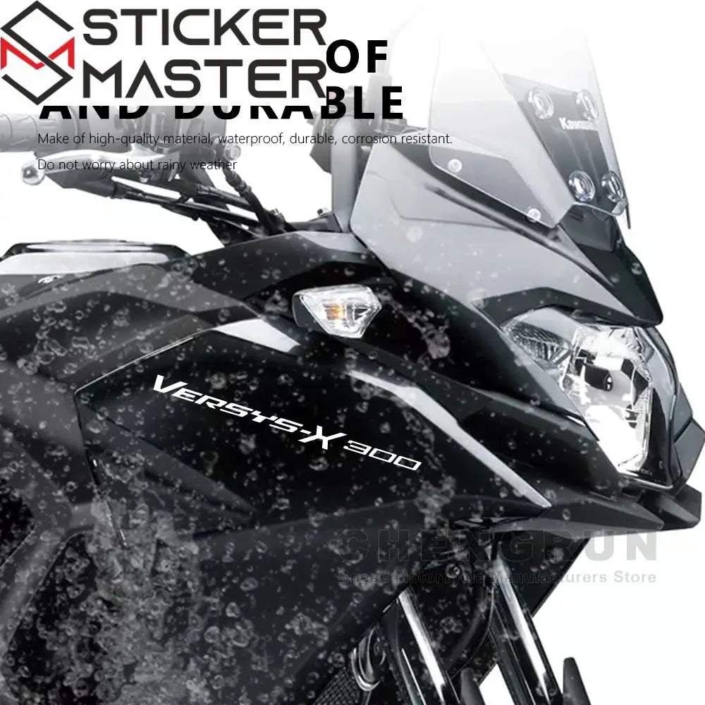 Sticker Master Kawasaki Versys-X 300 Sticker Set – Suya Dayanıklı Vinil (2017-2021) - Sticker Master