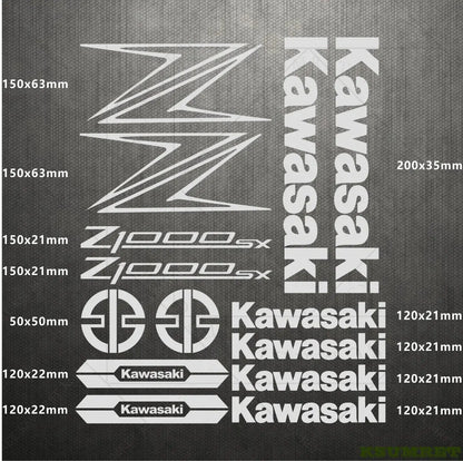 Kawasaki Z1000SX Sticker Seti Su Geçirmez | Sticker Master Sticker Master