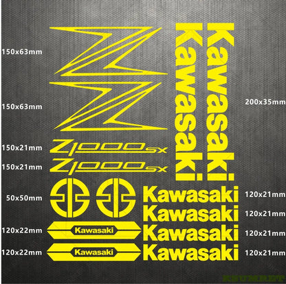Kawasaki Z1000SX Sticker Seti Su Geçirmez | Sticker Master Sticker Master