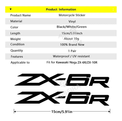 Kawasaki ZX Serisi Sticker ZX-6R ZX-10R Logo Seti | Sticker Master - Sticker Master