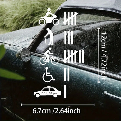 Kazalı Hit Sayacı Mizah Stickerı Komik Araç Etiketi | Sticker Master Sticker Master