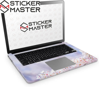 Sticker Master Spring Blossom Flower Evrensel Sticker Dizüstü Bilgisayar Vinil Sticker Decal 12" 13" 13.3" 14" 15" 15.4" 15.6 inç Dizüstü Bilgisayar Çıkartma Koruyucu Macbook Asus Acer Hp Lenovo Huawei Dell İçin - Sticker Master