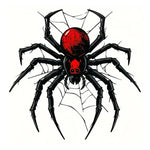 Kırmızı Örümcek Ağı Araba Stickerı - Sticker Master 10 Cm Sticker Master