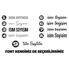 Kişiye Özel İsim Soyisim Sticker | Her Renk ve Ölçü | Sticker Master