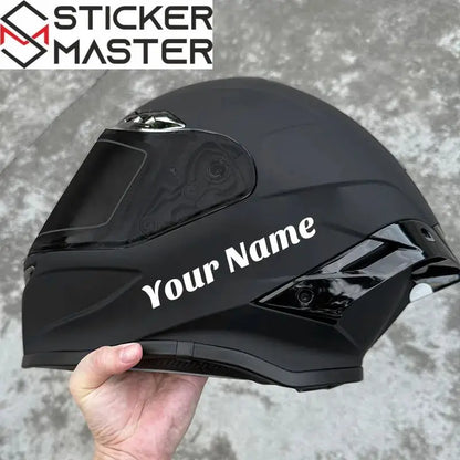 Kişiye Özel İsim Sticker | Kask Vizörü ve Motor İçin Özel Yazı (Holografik Seçenekli) Sticker Master