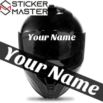 Kişiye Özel İsim Sticker | Kask Vizörü ve Motor İçin Özel Yazı (Holografik Seçenekli) Sticker Master