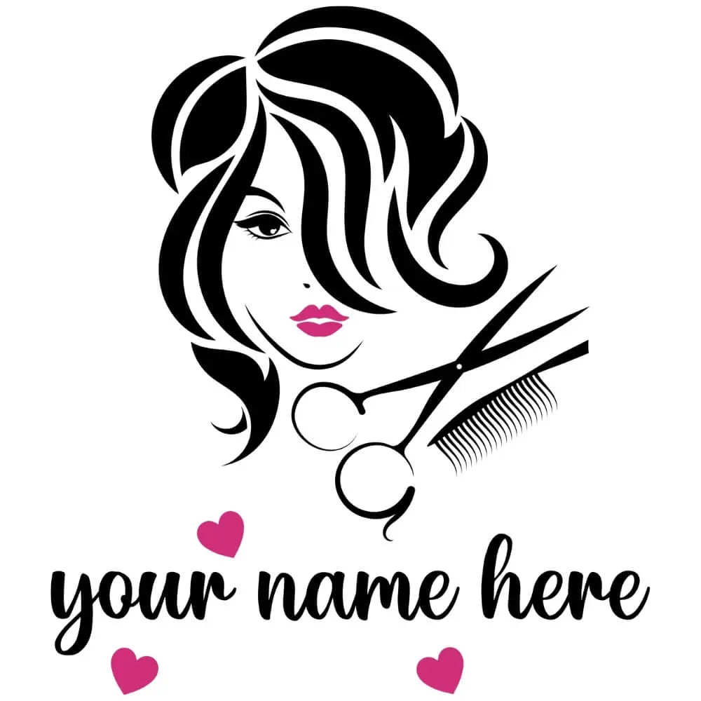 Kişiye Özel Kuaför Cam Sticker Salon Logosu | Sticker Master