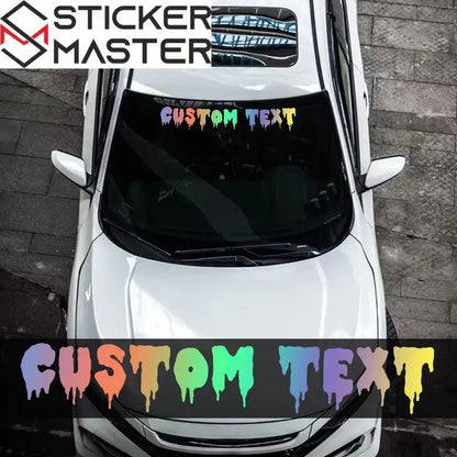 Kişiye Özel Sticker | Dripping Font İsimli Ön Cam ve Tekne Decal (100cm) Sticker Master