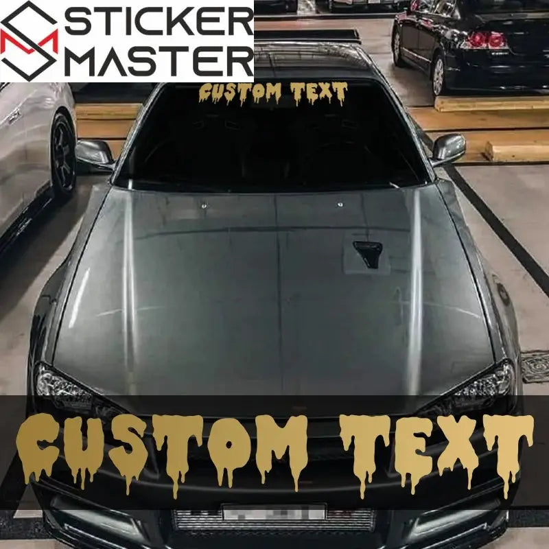 Kişiye Özel Sticker | Dripping Font İsimli Ön Cam ve Tekne Decal (100cm) Sticker Master