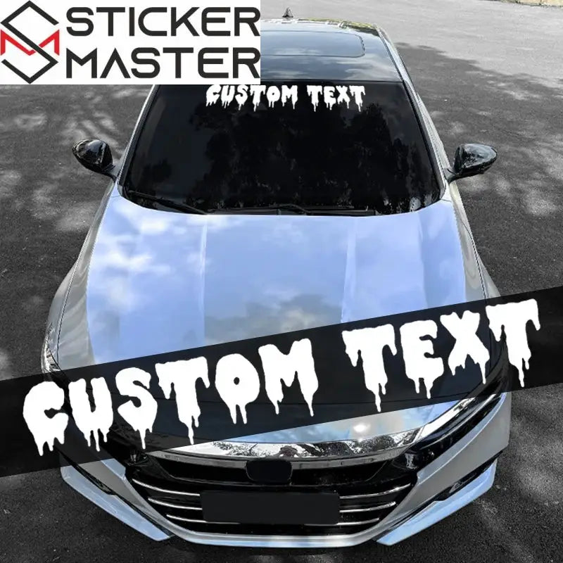 Kişiye Özel Sticker | Dripping Font İsimli Ön Cam ve Tekne Decal (100cm) Sticker Master