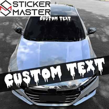 Kişiye Özel Sticker | Dripping Font İsimli Ön Cam ve Tekne Decal (100cm) Sticker Master