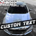 Kişiye Özel Sticker | Racing Fontlu Ön Cam ve Tekne Decal (100cm)