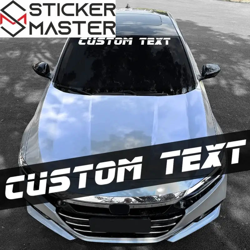 Kişiye Özel Sticker | Racing Fontlu Ön Cam ve Tekne Decal (100cm) Sticker Master